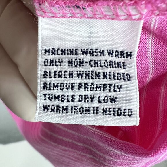 Polo Golf Ralph Lauren Mens XL Pink Striped Pima Cotton Fox Embroidery Preppy - Picture 13 of 14